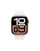 Apple Watch 10 42mm GPS Rose Gold Aluminium Case with Light Blush Sport Band - M/L