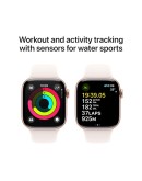 Apple Watch 10 42mm GPS Rose Gold Aluminium Case with Light Blush Sport Band - M/L