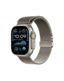 Apple Watch Strap 49mm Natural Titanium Milanese Loop M