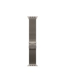 Apple Watch Strap 49mm Natural Titanium Milanese Loop M