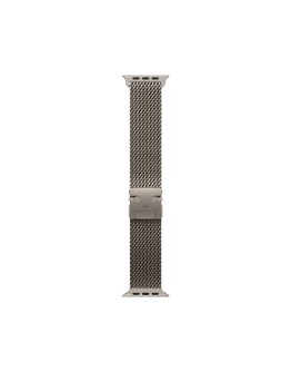 Apple Watch Strap 49mm Natural Titanium Milanese Loop M