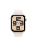 Apple Watch SE 2nd Gen GPS 40mm Starlight Aluminium Case with Sport Band S/M
