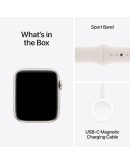 Apple Watch SE 2nd Gen GPS 40mm Starlight Aluminium Case with Sport Band S/M