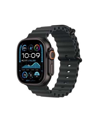 Apple Watch Ultra 2 GPS + Cellular, 49mm Black Titanium Case with Black Ocean Band