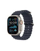 Apple Watch Ultra 2 GPS + Cellular, 49mm Natural Titanium Case with Navy Ocean Band