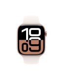 Apple Watch Series 10 46mm, GPS Rose Gold Aluminium Case with Light Blush Sport Band