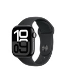 Apple Watch 10 42mm, GPS Jet Black Aluminium with Black Sport Band S/M