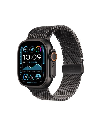 Apple Watch Ultra 2 GPS + Cellular, 49mm Titanium Milanese Loop Black